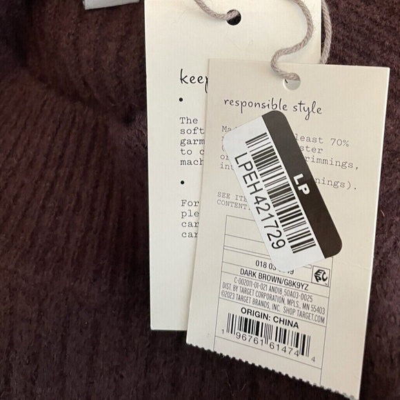 COPY - (NWT) A New Day Women's Brown Long Sleeve Mock Turtleneck Sweater Dress S - Picture 7 of 7